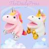 Unicorn Hand Puppet Plush Doll Toy Soft And Cuddly Role-playing Companion For Kids