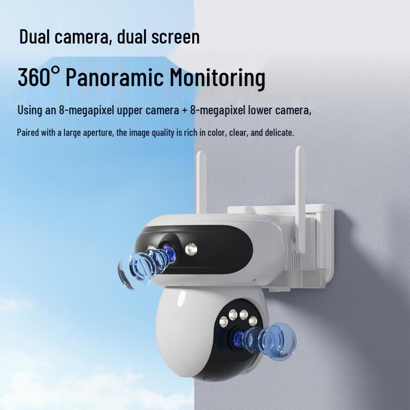 SMVP Outdoor Waterproof Dual-Screen WiFi Security Camera CN Plug (adapter Included)