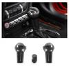 Gear Shift Knob Cover Trim Shifter Head Decor for Ford Mustang 2015+Carbon Fiber
