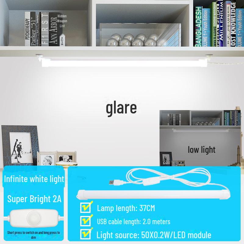 Magnetic LED Desk Lamp with USB Charging for Dorms, College, and Study