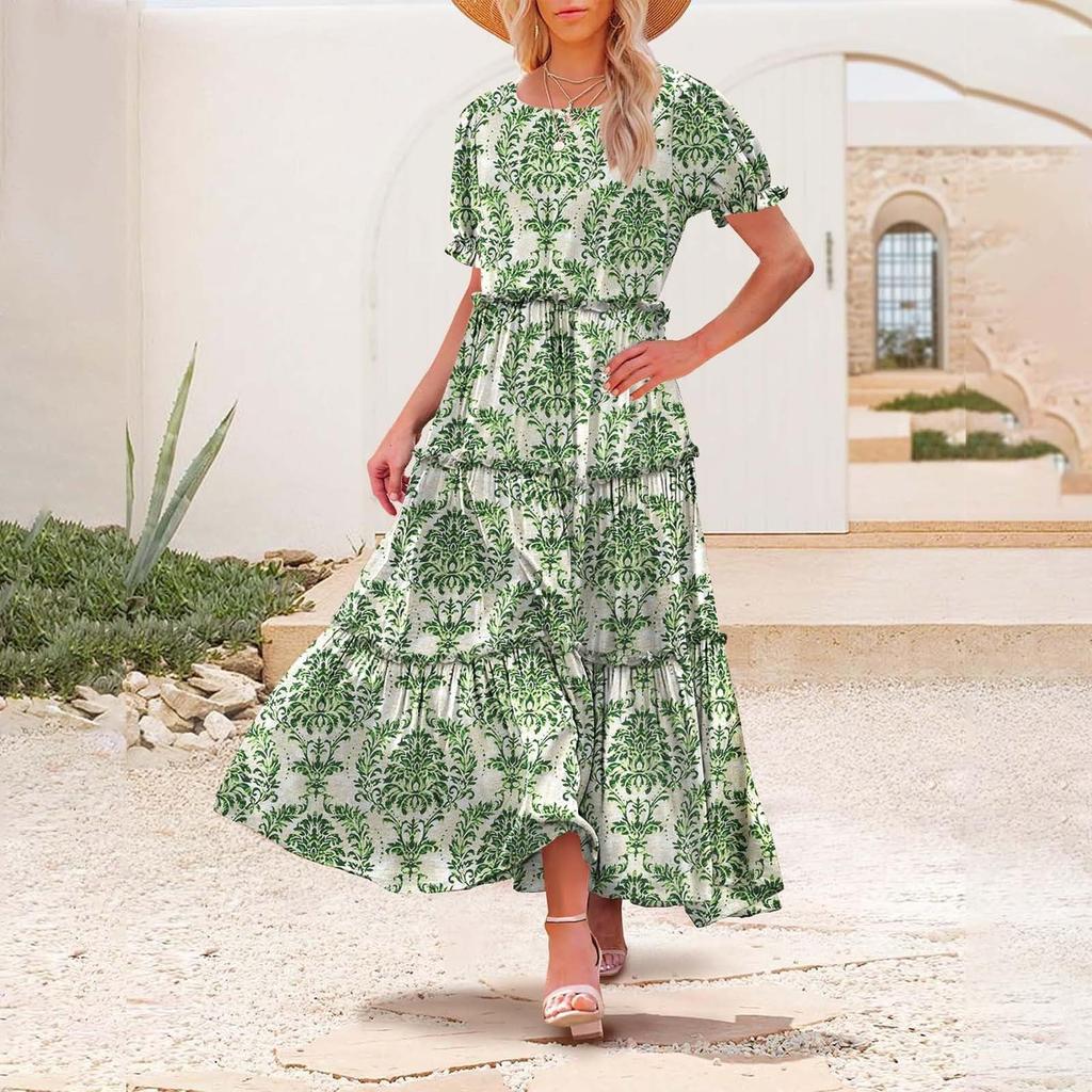 bohemian bodycon dress Boho Lace Mini Dress for Women - V Neck Bell Sleeve A Line Skater Dress