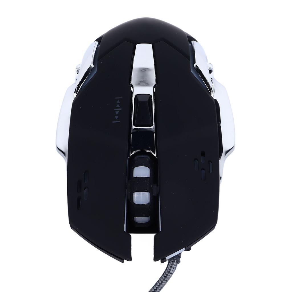 Wired Mouse Black High Sensitivity Ergonomic Design Quiet Stable Gaming Mouse for Computers Gaming Devices