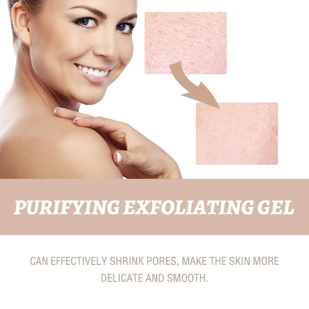 Exfoliating Gel Skin Gentle Cleansing Pore Shrinking Rejuvenating Exfoliating Blackhead & Acne Gel