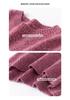 Women's Cashmere Round Neck Sweater - Thickened, Loose, Knit, Autumn/Winter Style