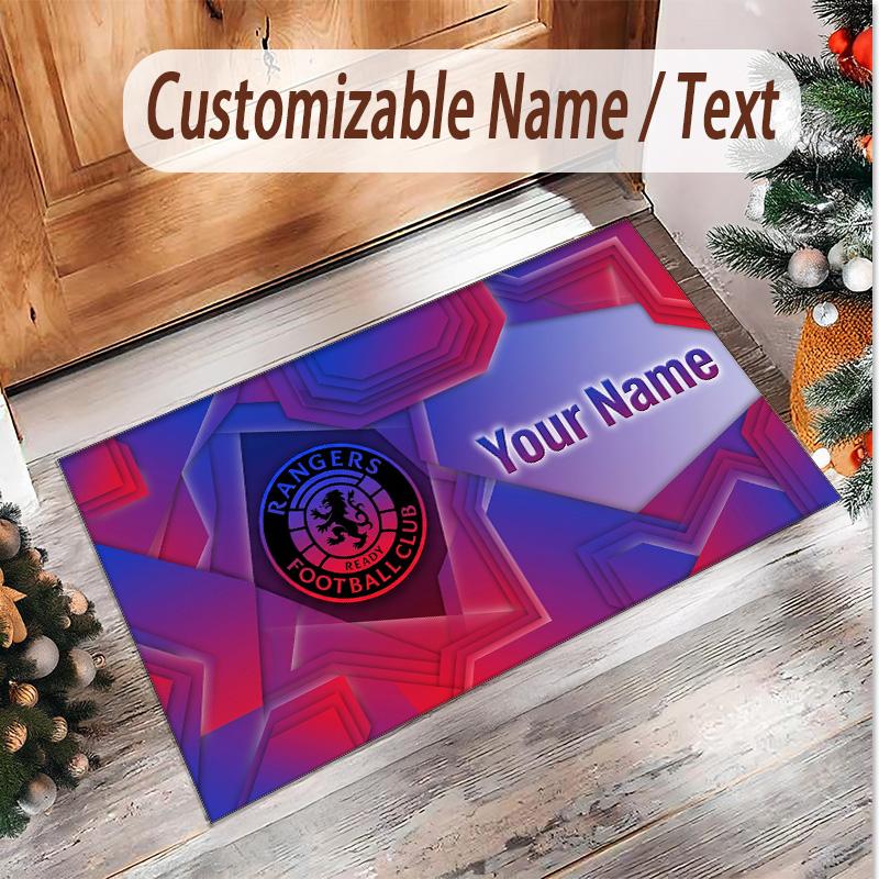 Personalized Crystal Velvet Carpet Rangers FC Pattern Non Slip Floor Rug