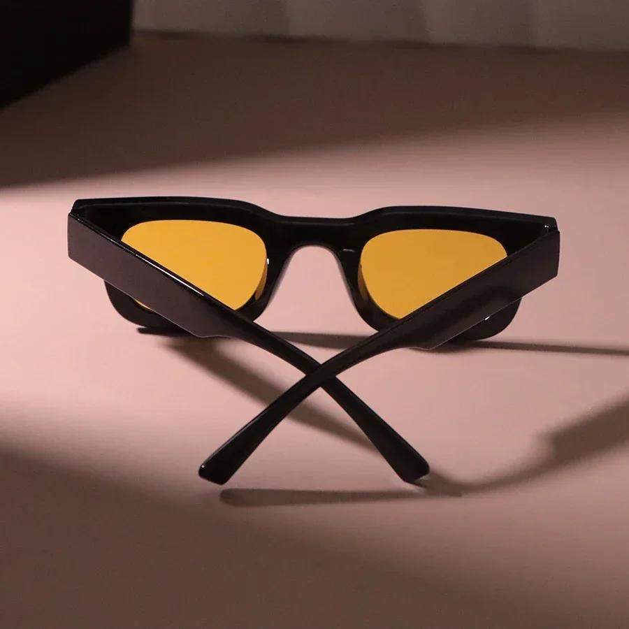 Vintage Cat Eye Solglasögon Dam Herr Klassisk Mode Märke Designer Damglasögon Unisex