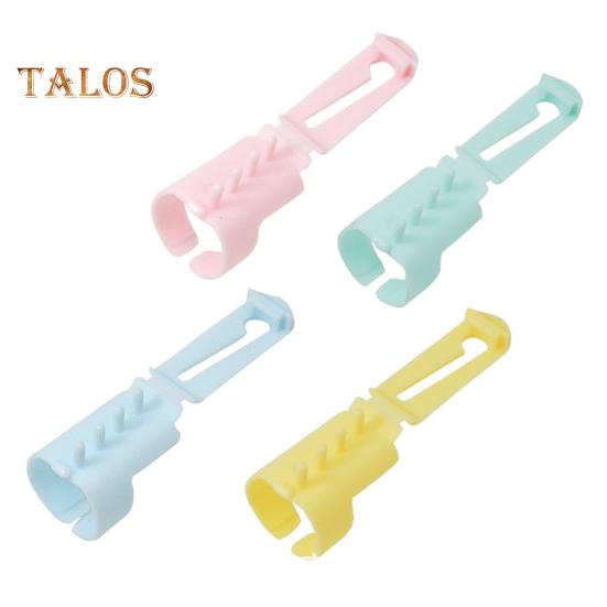 

4/8 шт. Кольцо-направляющее для пряжи, регулируемое пластиковое кольцо для натяжения крючком, сделай сам, ручной работы, шерстяной свитер, инструмент для вязания, разделитель ниток, швейные принадлежности 4pcs разноцветный