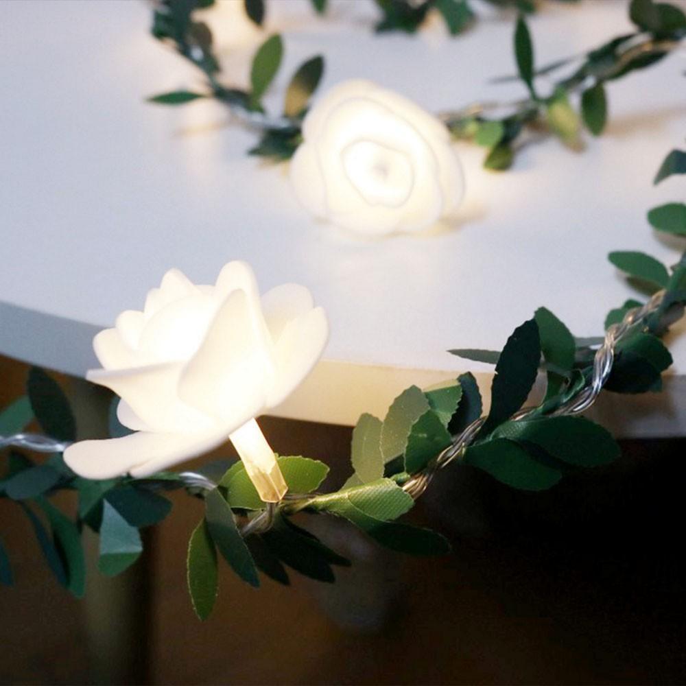 1.5m 10-LED Rose Flower String Light Romantic Festival Wedding Decorative Lamp,2A Constant Light