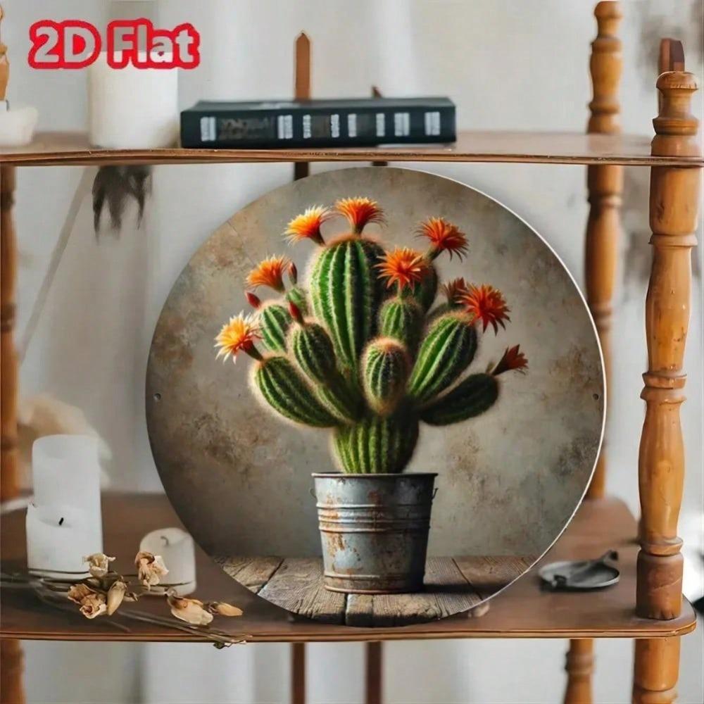 Metal Wall Art Cactus Desert Plant Unique Home Decor Wall Hangings