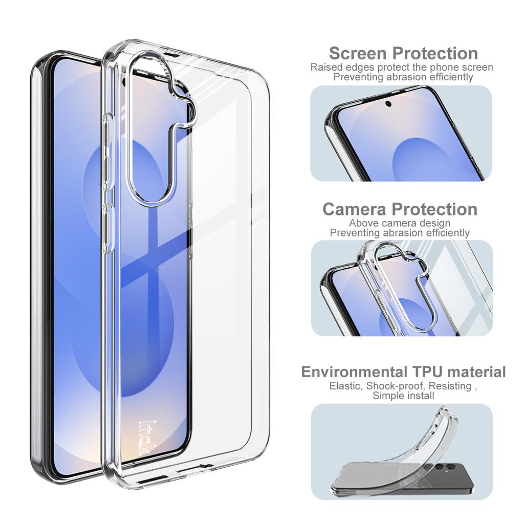 IMAK UX-10 Series For Samsung Galaxy S25 Clear Phone Case Soft TPU Mobile Back Cover