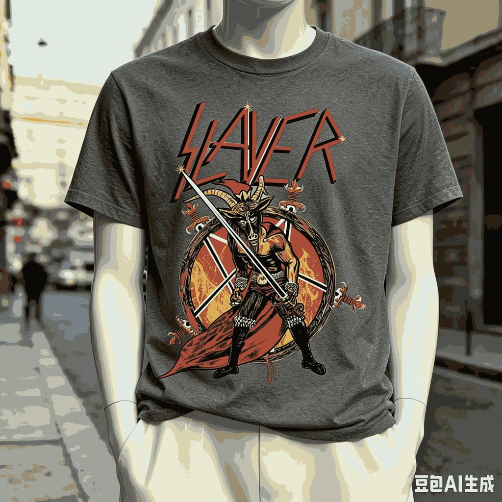 Slayer For Fan Gift Tshirt Unisex Unisex Harajuku Oversized Unisex Short Sleeve Streetwear High Quality Couples Classic Comfortable