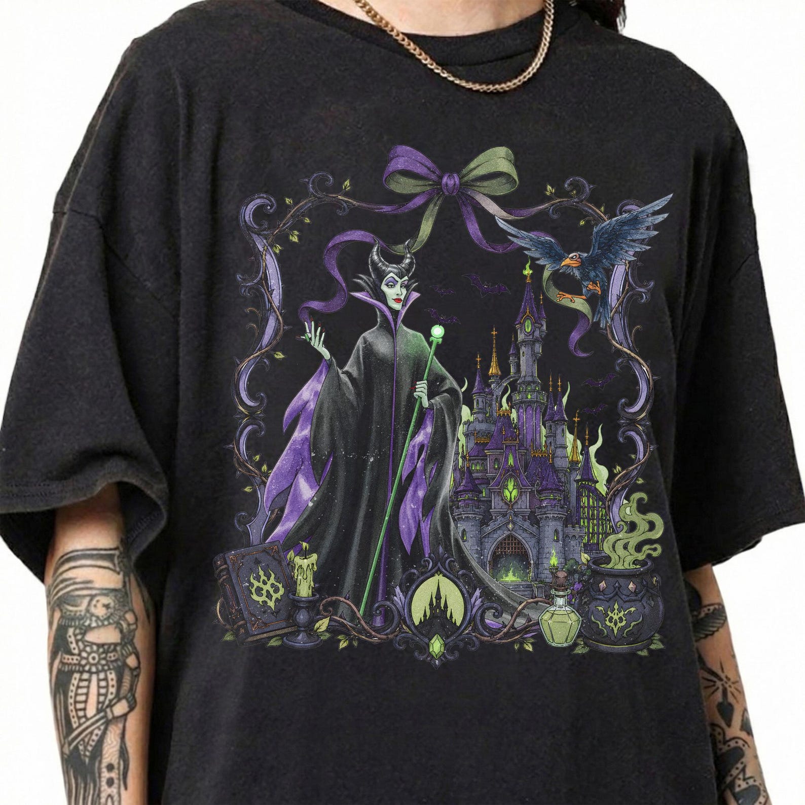 Maleficent Villain Shirt, Sleeping Beauty Castle Tee, Disney Vacation Outfit Today S