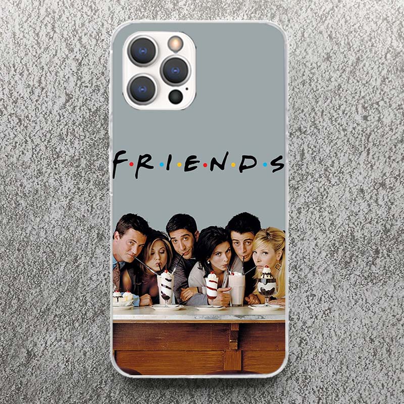 Friends Tv Show Funny Family Print Soft Case for iPhone 17 Air 16 16E 15 14 Plus 13 Mini 12 11 Pro Max Phone Shell SE 7 8 Patter