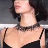 Regalo Personalizzato Alluminio Rivetti Frange Collana Catena Regolabile Gioielli Leggeri Per Donne Moda