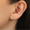 Luxury-Style New Earring Set - Copper Electroplated with Fine Set Zirconia - Fashionable Women's Round Earrings - Exquisite Ear Hooks