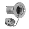 Angled Boat Deck Fill Cap 316 Stainless Steel Marine Deck Water Fuel Fill Cap for Yacht Fishing Boat Speedboat RV