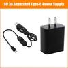 EU/US/UK Plug Type C Power Adapter 1m Cable ON OFF for Pi 3B Split Type 100-240V Input Power Supply