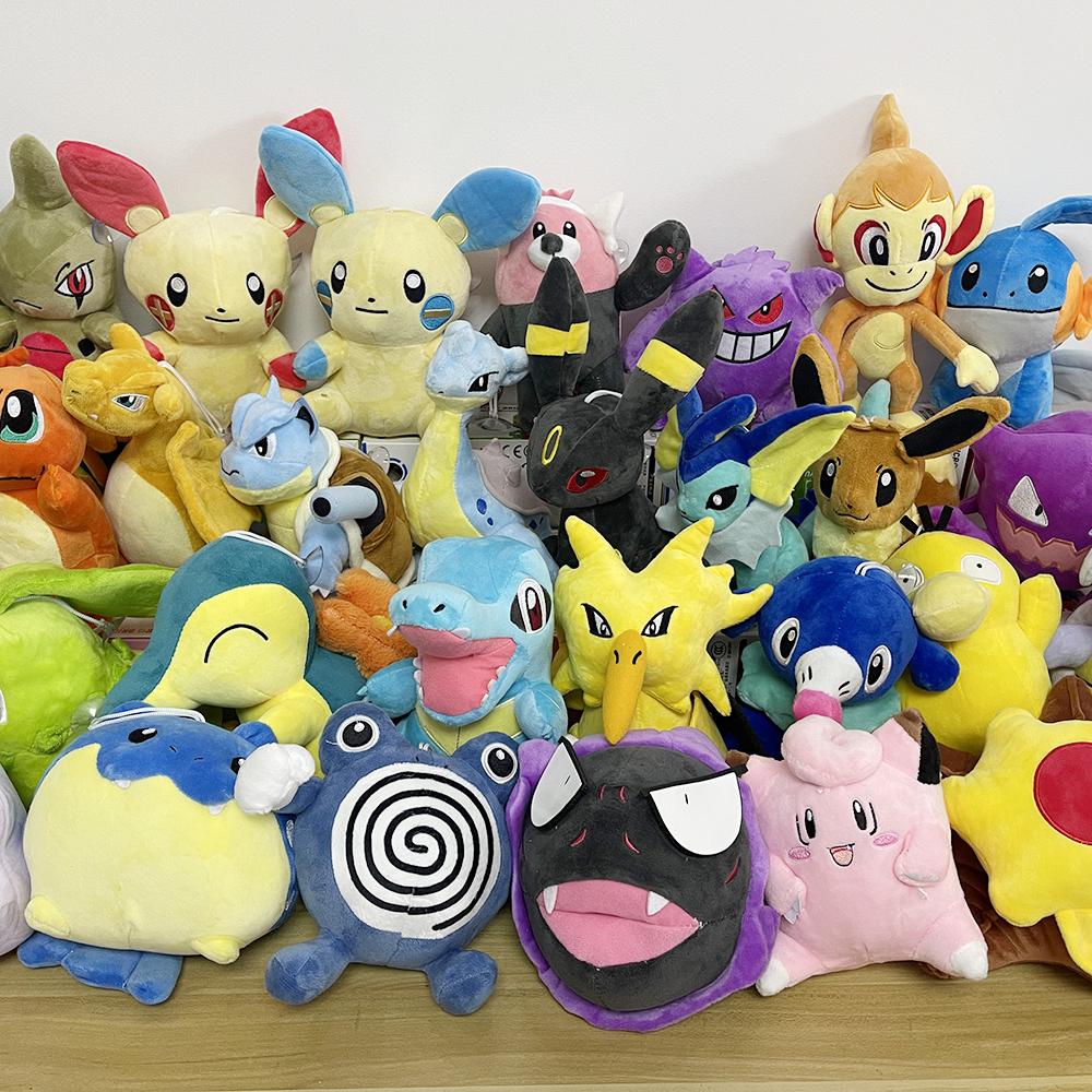 Dark Lightning Pikachu Peluche Plush Toy Stuffed Doll Eevee Charmander Squirtle Charizard Bulbasaur Doll Baby Xmas Gift