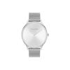 Calvin Klein CK Fashion Minimalistische Doppelnadel Sonnenstrahl Weißes Zifferblatt Mailänder Armband Quarz Uhr Damenuhr 25200001