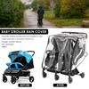 Double Stroller Rain Cover Universal Rain Cover for Side by Side Baby Stroller Stroller Raincoat Twins Stroller Cover NEW