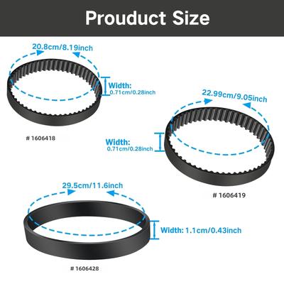 Bissell ProHeat 2X Revolution Pet Halı Yıkama Makinesi Modelleri 1548, 1551, 1551W, 1550 Serisi için Yedek Kayış Seti