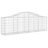 VidaXL 3x Arched Gabion Baskets Arched Gabion Cages Gabion Walls Garden Fences Terrace Outdoor 3145389