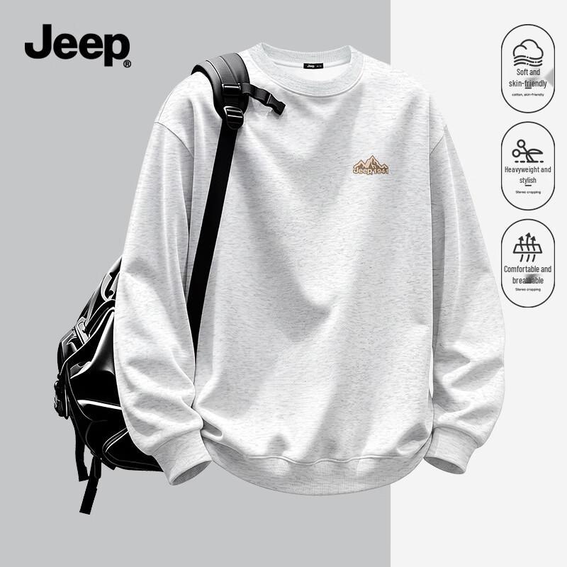 JEEP Men's Heavyweight Crewneck Sweatshirt