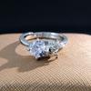 Viya Personality Niche Women'S Zircon Copper Open Ring Women'S Korean Version Trend Index Finger Ring Women'S Jewelry