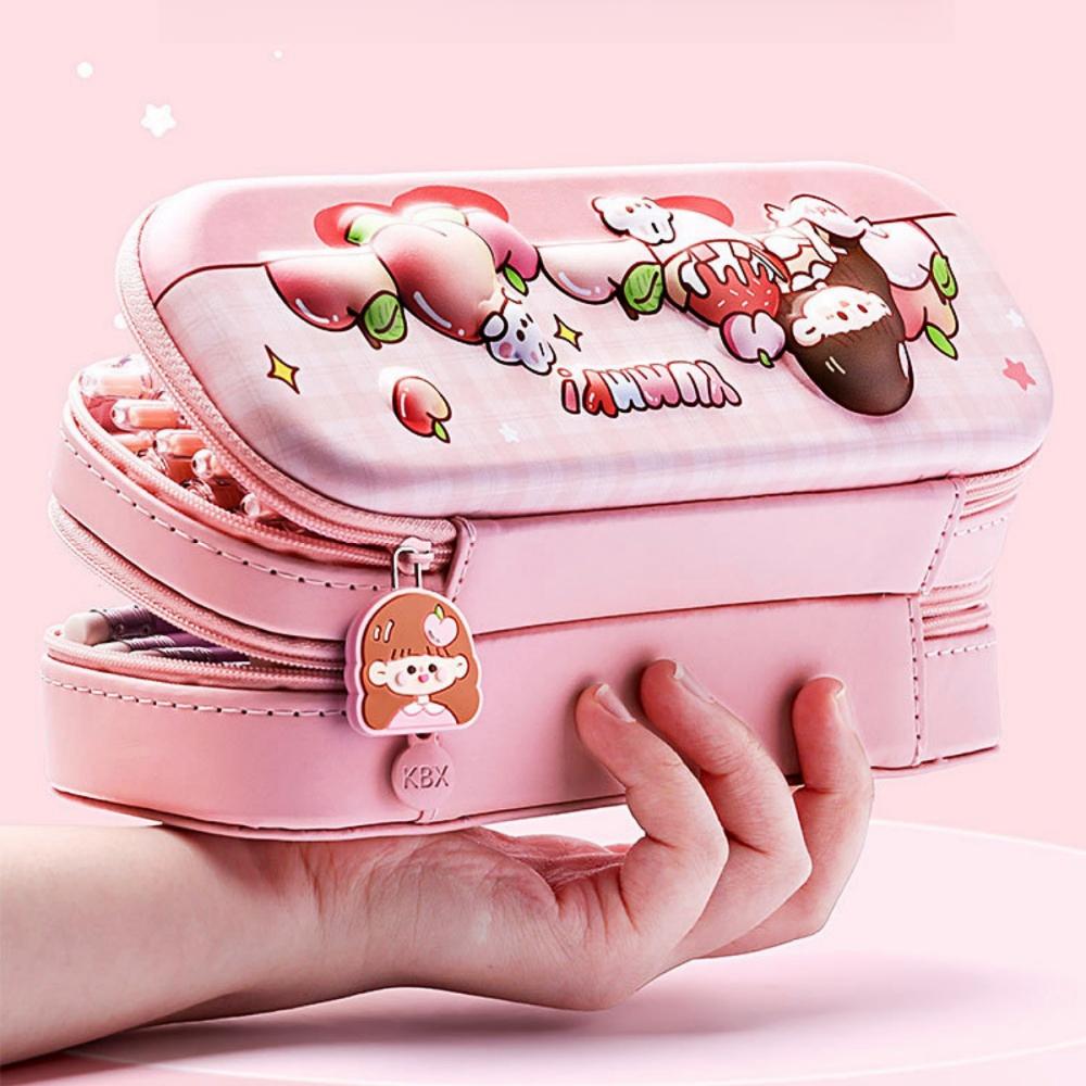3D Kawaii pouzdro na tužky EVA Velkokapacitní Vodotěsné Lehké Pouzdro na tužky pro Studenta Školní potřeby Stacionární taška