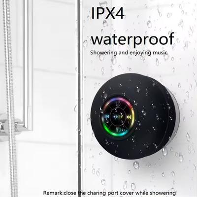 Ventuză difuzor bluetooth impermeabil LED luminoasă baie impermeabilă mic mini artefact audio fără fir portabil creativ
