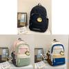 Nylon School Backpack For Teens With Design And Letter Print For Casual Use