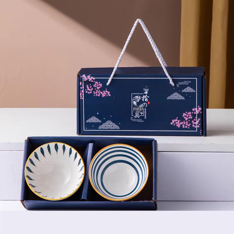Yuzhuxun Qingyao Blue and White Porcelain Bowl Set