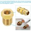 Patikil 1/4" Female X 3/8" Male Flare Connectors, SAE 45 Degree Brass Adapter for Air, Gas, Refrigeration & HVAC