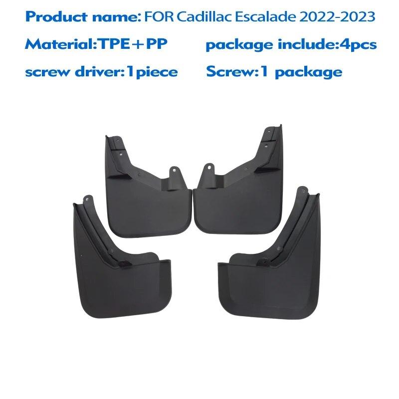 

Для cadillac Escalade 2024 брызговик, брызговики, брызговики, автомобильные аксессуары, передние и задние, 4 шт. чёрный