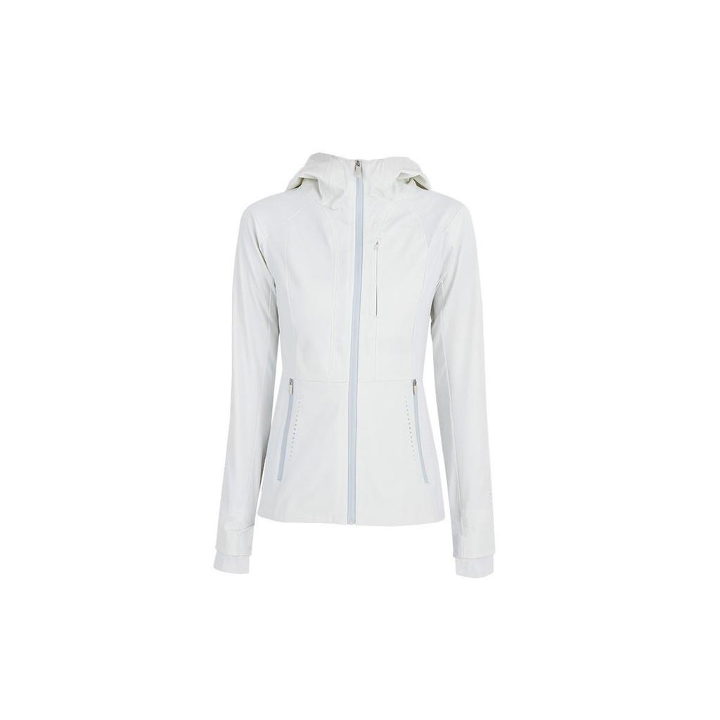 Women's Slim Fit Hooded Softshell Windbreaker Jacket for Hiking and Outdoor Activities