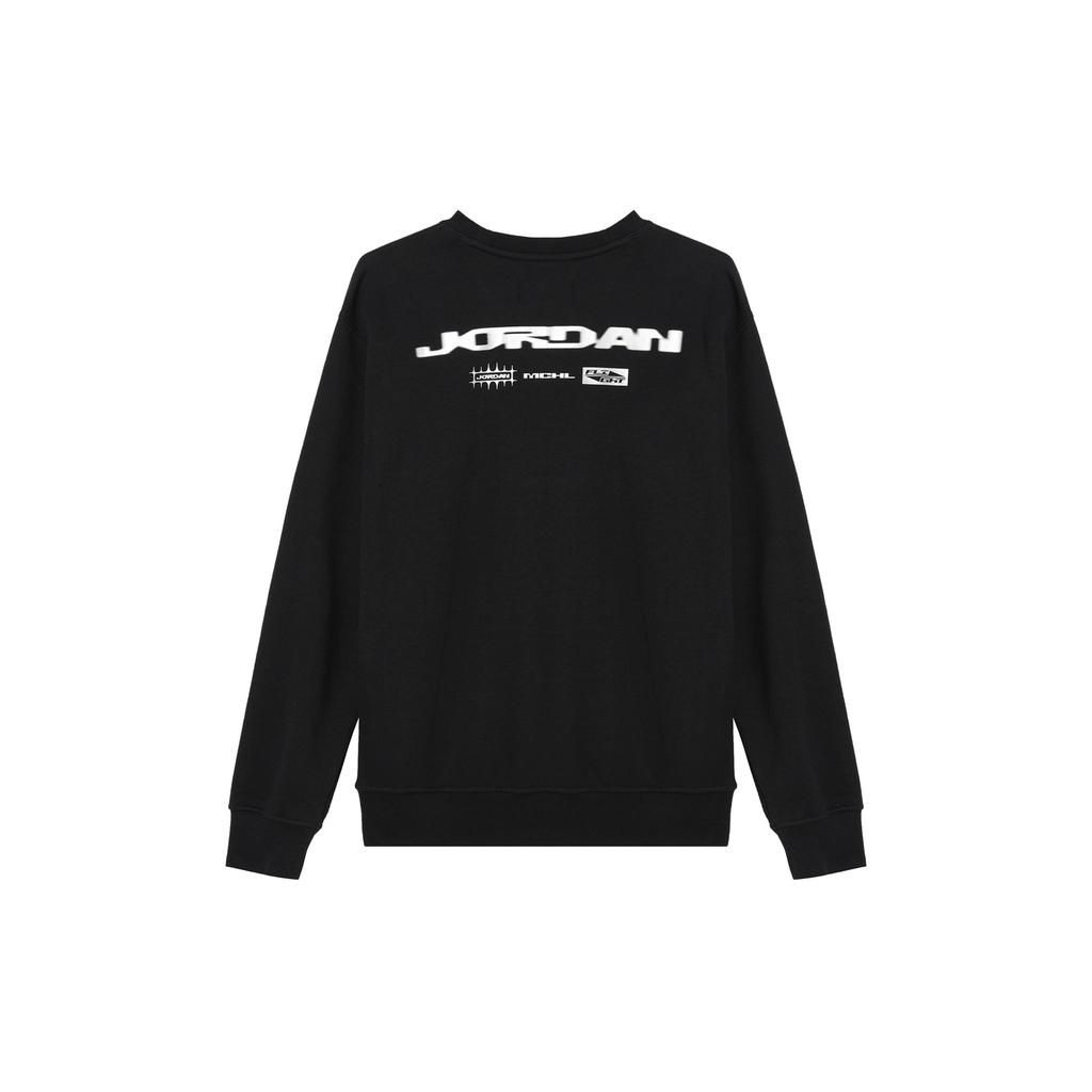 Jordan Brooklyn Fleece Jumpman Comfortable Crew Neck Pullover Long Sleeve Sweatshirt Men Sweatshirt Black HV1751010