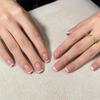 24Pcs Blue Star Cat Eye Press On Nails Simple Wearable False Nails Stick On Fake Nails