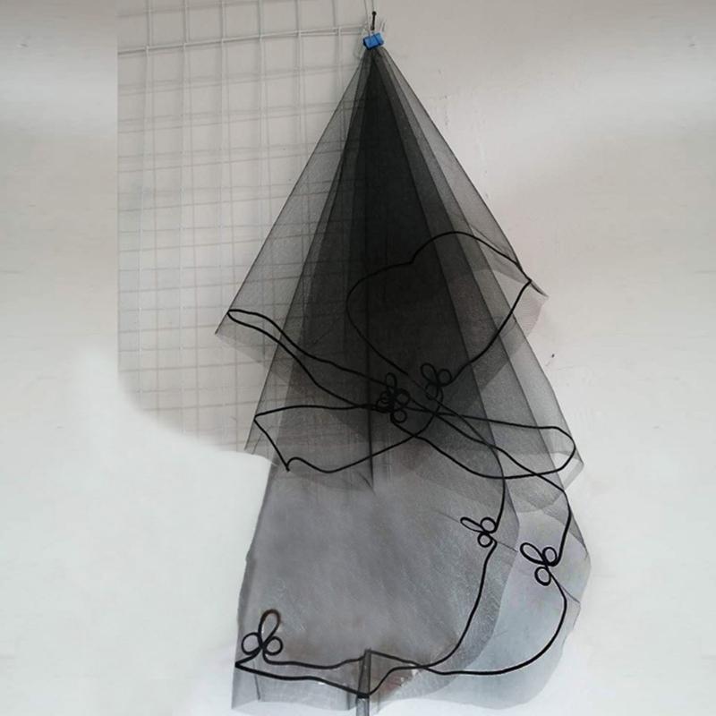 Wedding Tulle White Beige Black Red Bridal Veils Elegant Women Accessories Long Women Veil for Marriage Registration