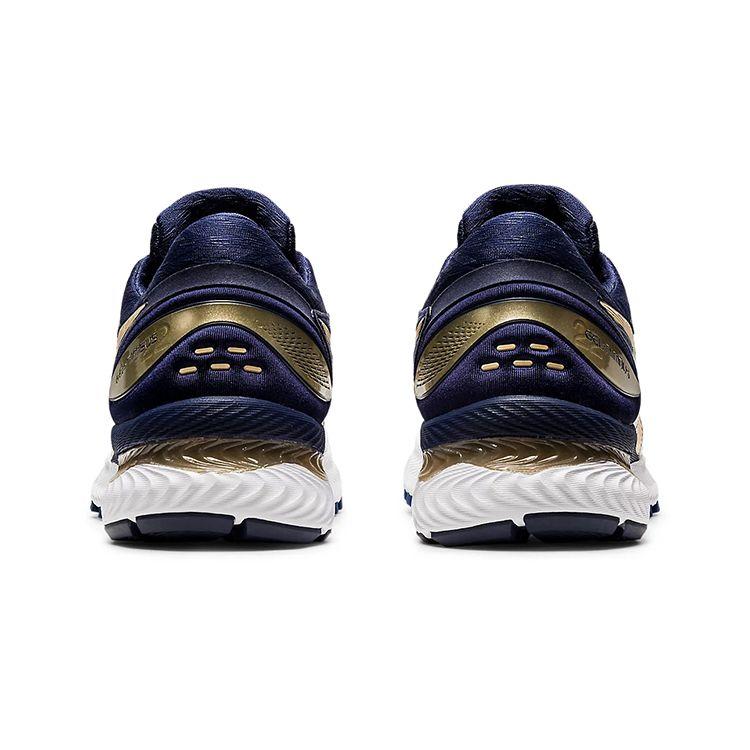 Asics Gel-Nimbus 22 Mesh Comfortable Durable Low-Top Running Shoes Women sneaker White Blue 1012A807-100