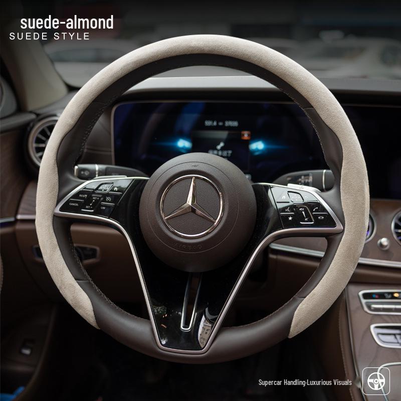 Mercedes-Benz & Volkswagen Suede Sport Steering Wheel Cover - Ultra-Light & Thin