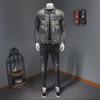 Herren 2023 Marvel Venom Slim Ripped Denim Motorradjacke - Retro Europäischer & Amerikanischer Stil