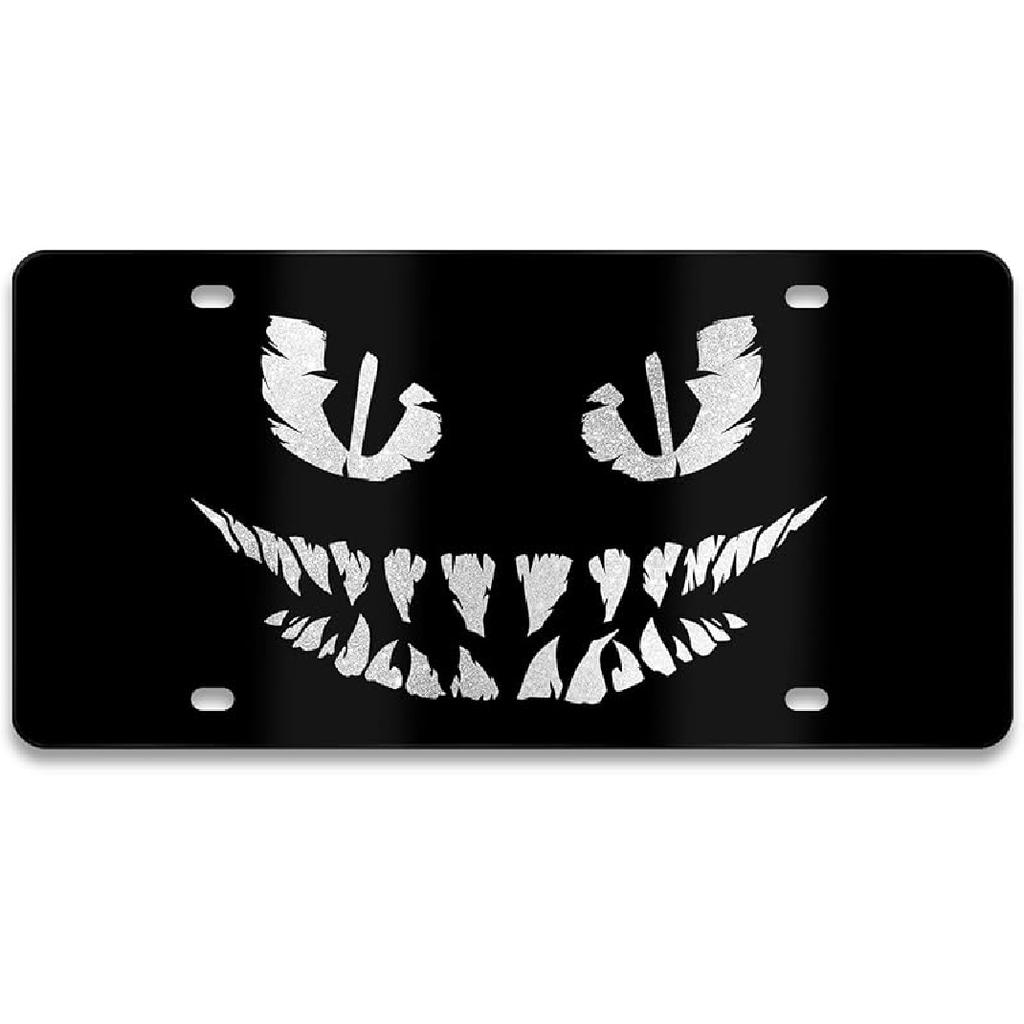 Mountain License Plate Mounta Front License Plate Peak Aluminum Decorative Licenses Plates, Natural Novelty Vanity Tag Black Car Plates, Car Tag With