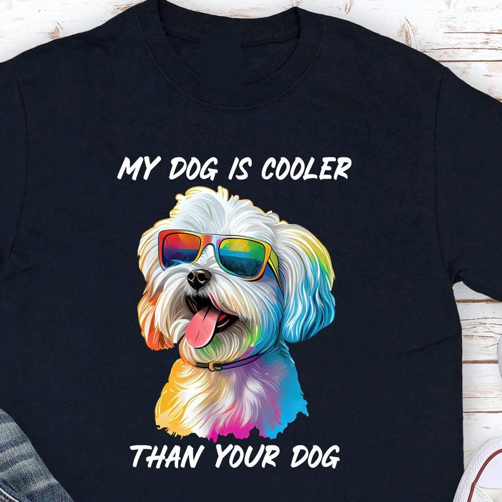 31 Maltese Dog Pop Art T-Shirt, Dog Lover T-Shirt, Funny Dog Navy T Shirt Unisex T-Shirt XXXL