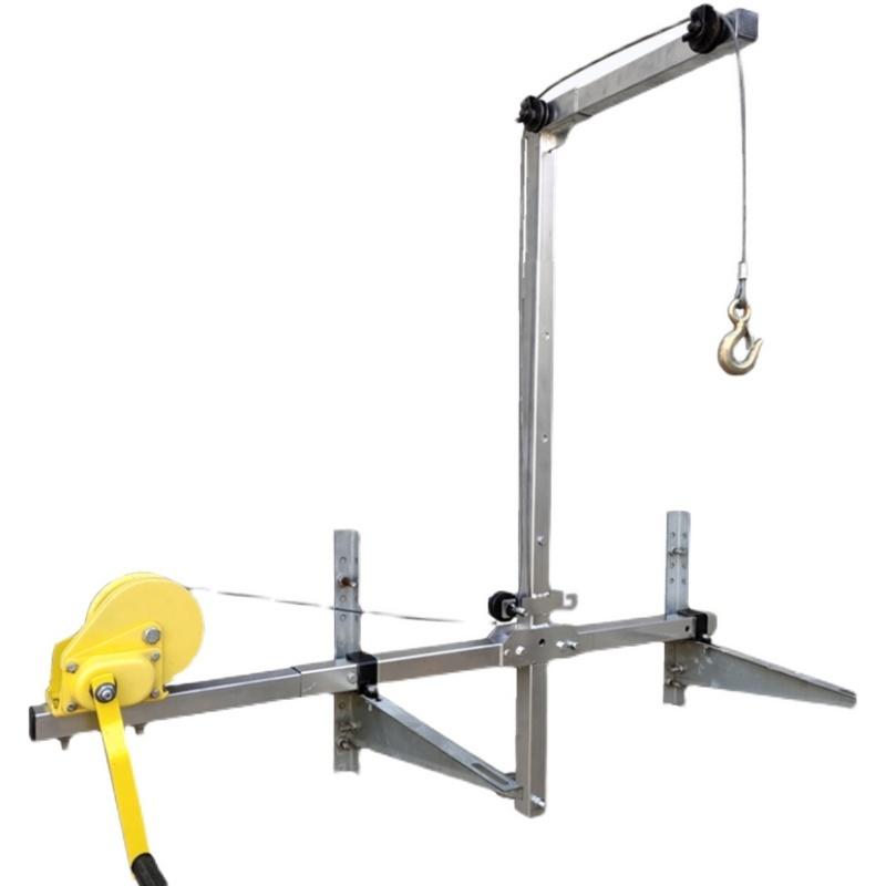 10/25m Air Conditioning Lifting Tool Folding Crane Lifting Bracket Manual Winch Assembly Air Conditioner Lifting Machine