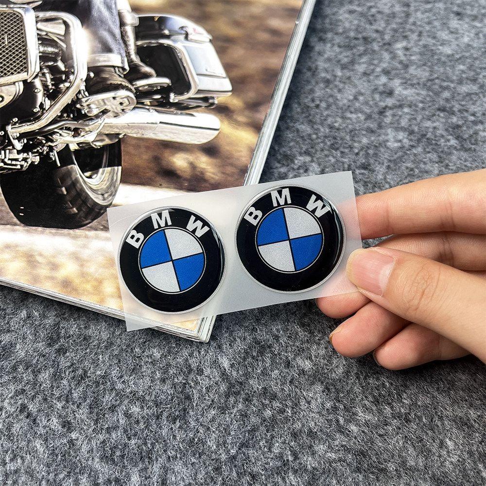 For BMW E842Pcs 25mm 40mm 55mm 60mm Car Remote Key Emblem Sticker Car Wheel Hub Cap Center Sticker For BMW M Power I3 F15 F16 G20 E34 E36