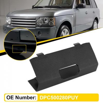 Tampa de Gancho de Reboque para Para-choque Dianteiro Land Rover Range Rover 2006-2009 Preto