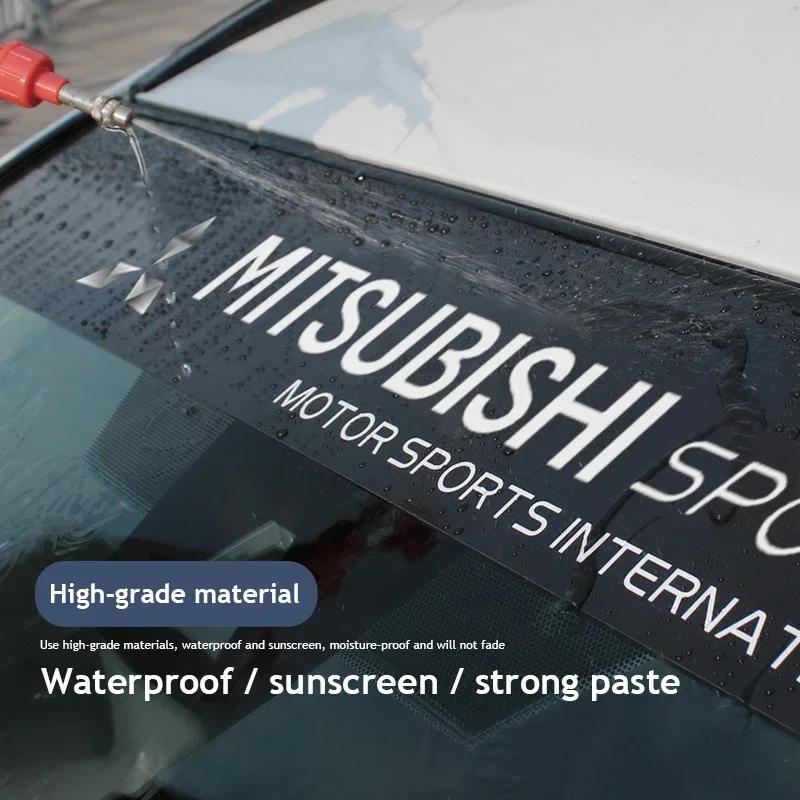 Car Front Rear Windshield Stickers Auto Accessories For Mitsubishi Eclipse Lancer Outlander Pajero ASX Colt I200 Space Triton Ex