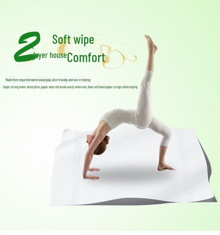 Qingfeng 2-Ply Facial Tissue for Hotel Rooms & Cars, 100 Large Sheets per Pack, Full Case