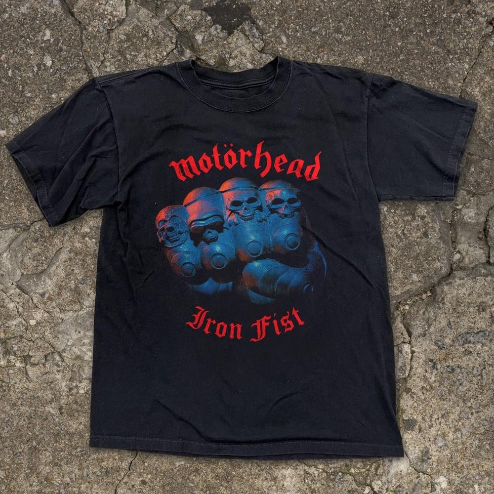 Motörhead Iron Fist Unisex Black T-shirt Size S-5XL Unisex T-Shirt L