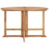 vidaXL Garten-Esstisch Klappbar Ø110x75 cm Massivholz Teak